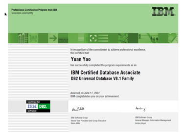 IBM证书2007年6月17