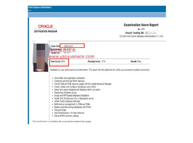 Oracle19c成绩083-（80分）Oracle OCP 19c 认证1Z0-083考试题库